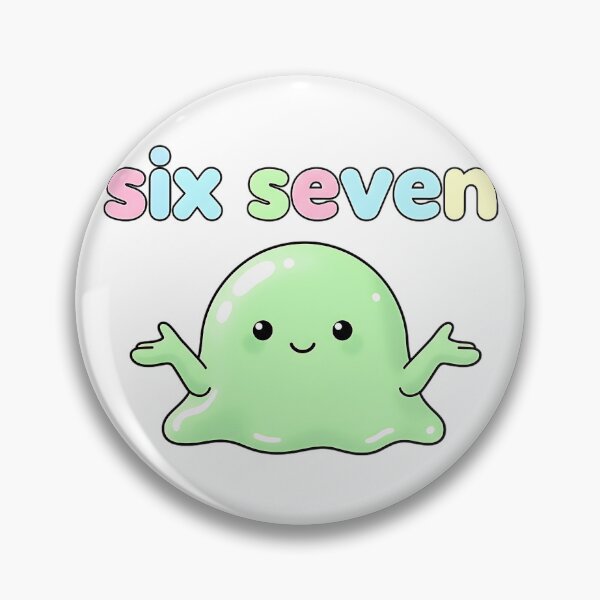 Item preview, 67 Six Seven Green Blob Slime Funny Kids Brainrot Meme Cute Kawaii Design designed and sold by ArtDesignTp.