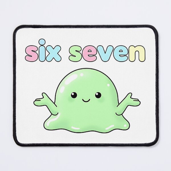 Item preview, 67 Six Seven Green Blob Slime Funny Kids Brainrot Meme Cute Kawaii Design designed and sold by ArtDesignTp.
