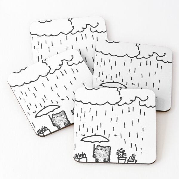 Item preview, rain cat designed and sold by sniptioraloncha.