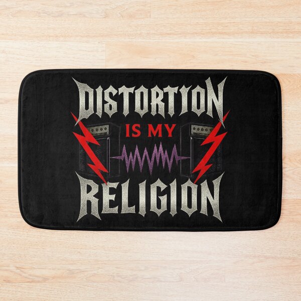 Item preview, Distortion Is My Religion – Heavy Metal Audio Worship Design designed and sold by SanPedroArt.