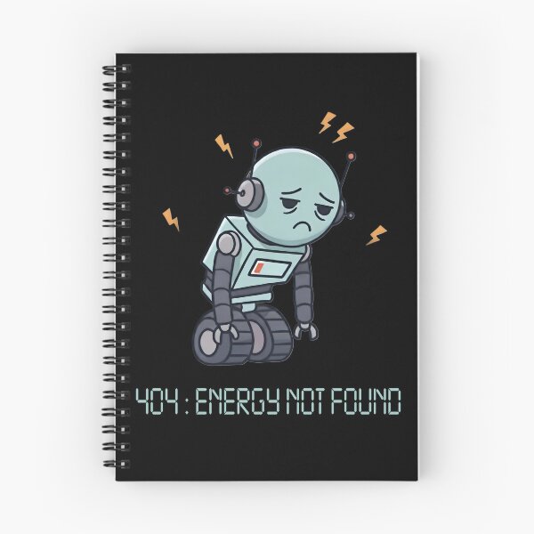 Item preview, 404: Energy Not Found – Tired Robot designed and sold by SidTastic .