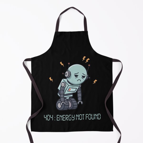 Item preview, 404: Energy Not Found – Tired Robot designed and sold by SidTastic .