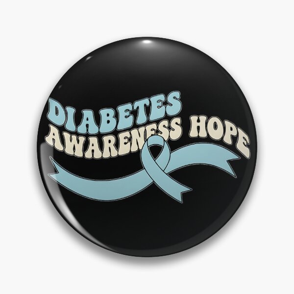 Item preview, Diabetes Awareness Hope Blue Ribbon Butterfly Design Health Support Inspirational Quote designed and sold by ArtDesignTp.