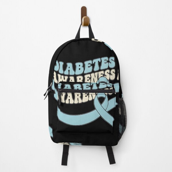 Item preview, Diabetes Awareness Hope Blue Ribbon Butterfly Design Health Support Inspirational Quote designed and sold by ArtDesignTp.
