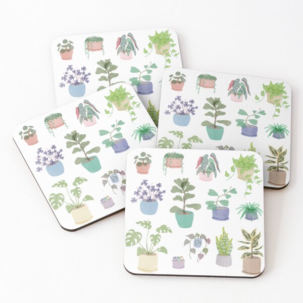 Item preview, Hand-Painted Watercolor Style Houseplants designed and sold by Mugiiart.