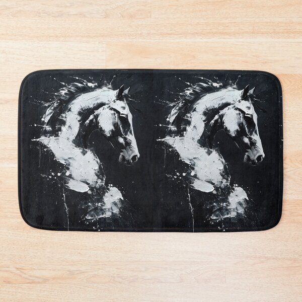 Item preview, Black and White Horse Portrait designed and sold by caracatita75.