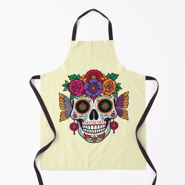 Item preview, Enchanted Butterfly Calavera: Día de los Muertos Floral Sugar Skull designed and sold by DariaCraft.