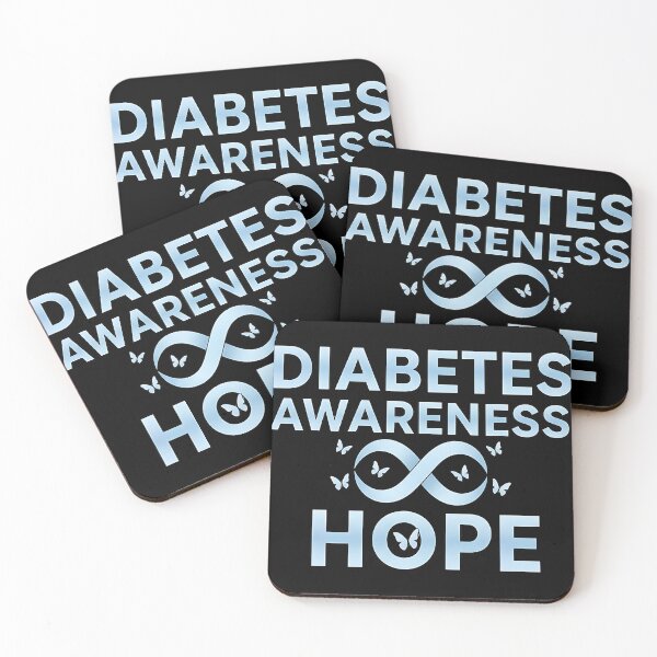 Item preview, Diabetes Awareness Hope Blue Ribbon Infinity Symbol Support Health Awareness Design designed and sold by ArtDesignTp.