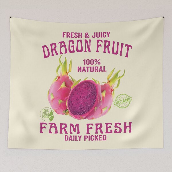 Item preview, Fresh & Juicy Dragon Fruit – Vintage Farm Fresh designed and sold by samah82.