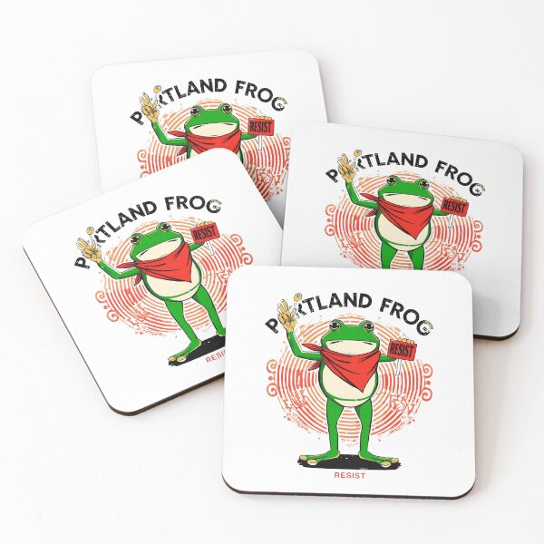 Item preview, Portland Frog Resist – Activist Protest Frog with Bandana | Funny Peaceful Resistance T-Shirt Design designed and sold by Activity01.