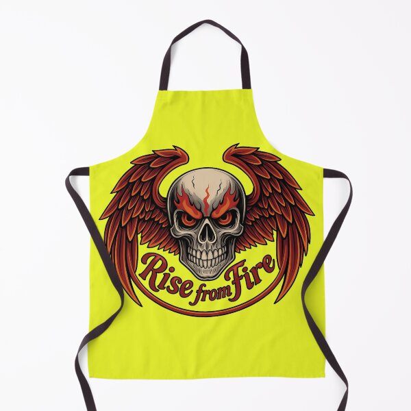 Item preview, Rise from Fire – Flaming Skull with Wings designed and sold by alizo74.