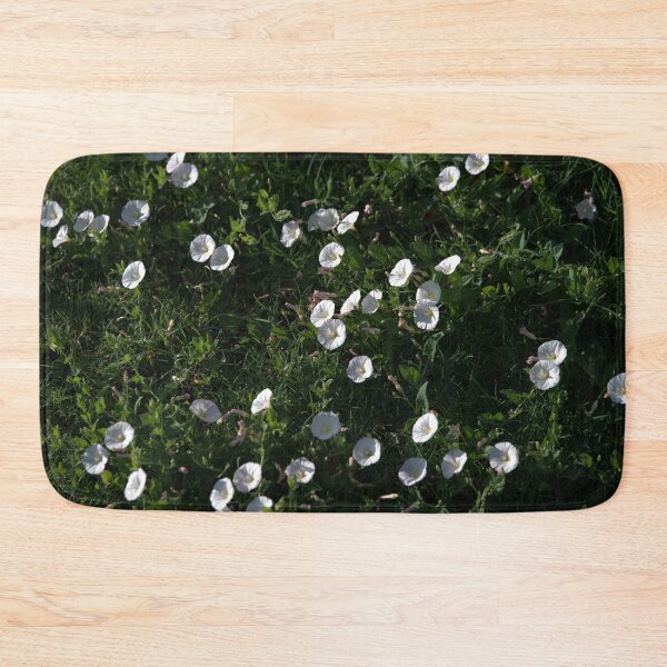 Item preview, Broad Patch of White Bindweed Flowers Among Grass designed and sold by Petalgrain.