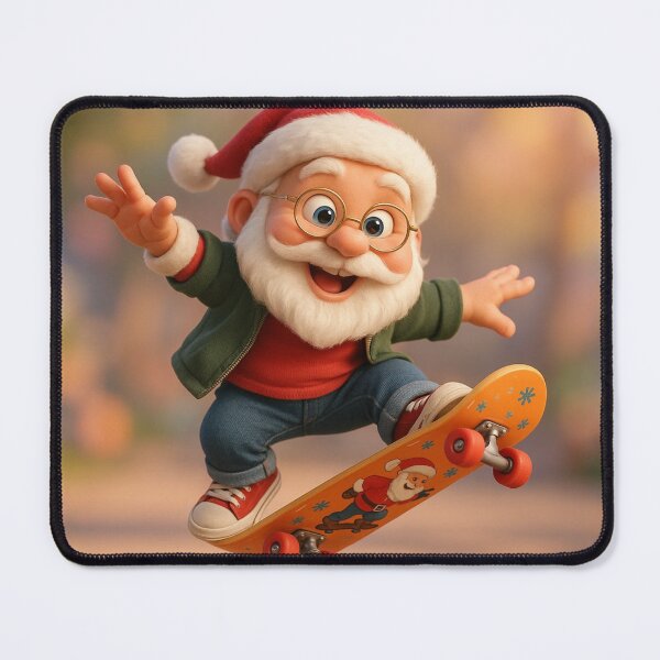 Item preview, Skater Santa Claus designed and sold by Sillytoe.