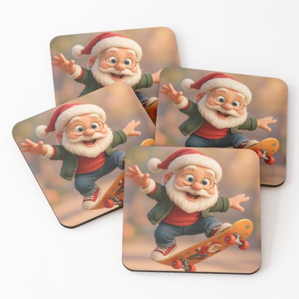 Item preview, Skater Santa Claus designed and sold by Sillytoe.