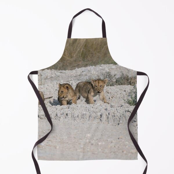Item preview, Tiny Paws on White Dust — Four Lion Cubs Following Mom, Etosha (May 2025) designed and sold by DavideAntoniani.