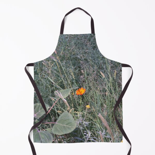 Item preview, Orange Cosmos Wildflower Bloom Amid Grasses and Weeds designed and sold by Petalgrain.
