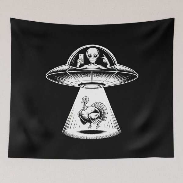 Item preview, Alien Turkey Ufo Selfie - Funny Thanksgiving designed and sold by GRABAPSHOP.