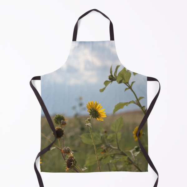 Item preview, Backlit Wild Sunflowers with Seed Heads Against Sky designed and sold by Petalgrain.