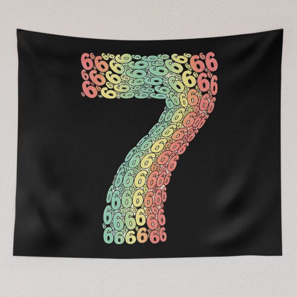 Item preview, Colorful 67 Meme Funny Math Number Pattern Sixty Seven Retro Humor Design designed and sold by ArtDesignTp.