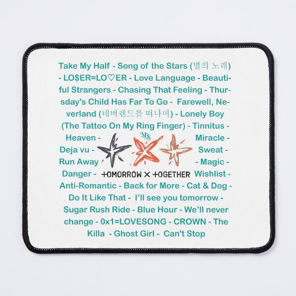 Item preview, Design with the songs of the group TXT designed and sold by mbs-desing.
