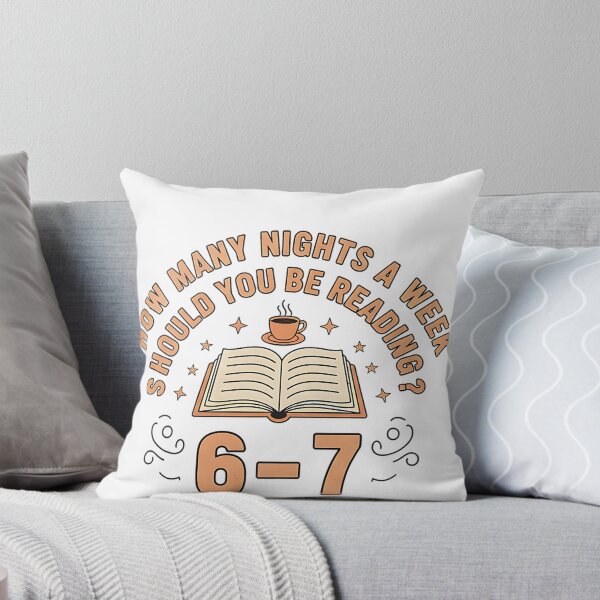 Item preview, How Many Nights a Week Should You Be Reading 6 7 Funny Book Lover Coffee Meme designed and sold by ArtDesignTp.
