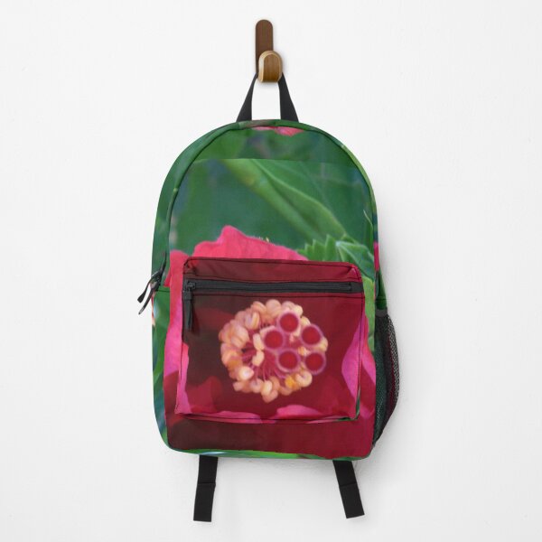 Item preview, Red Hibiscus Blooming on a Cool Summer Morning designed and sold by Petalgrain.