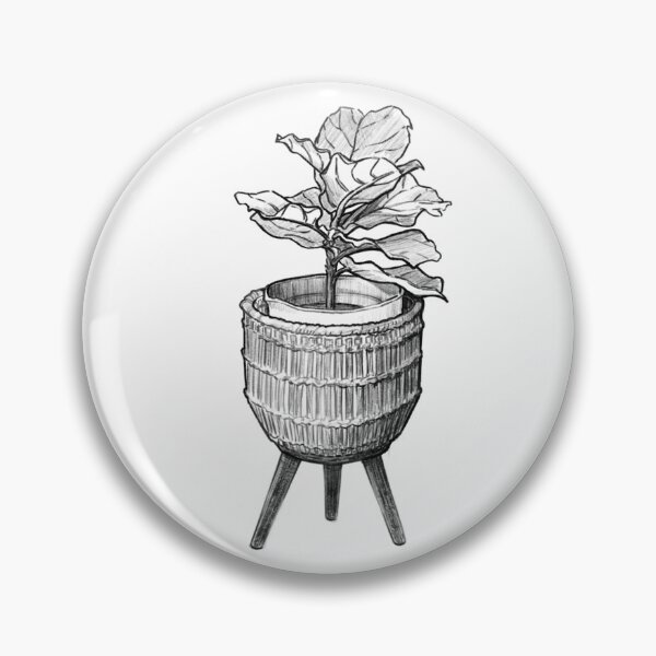 Item preview, Fiddle-leaf fig Pencil Sketch designed and sold by Mugiiart.