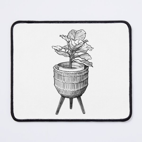 Item preview, Fiddle-leaf fig Pencil Sketch designed and sold by Mugiiart.
