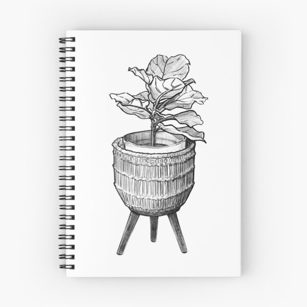 Item preview, Fiddle-leaf fig Pencil Sketch designed and sold by Mugiiart.
