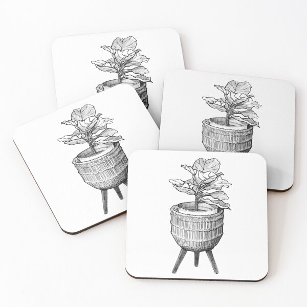 Item preview, Fiddle-leaf fig Pencil Sketch designed and sold by Mugiiart.