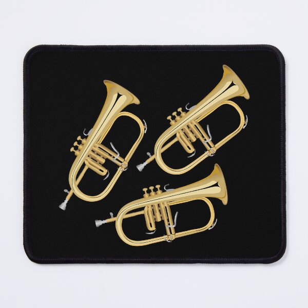 Item preview, flugelhorn on black designed and sold by kobyakov.