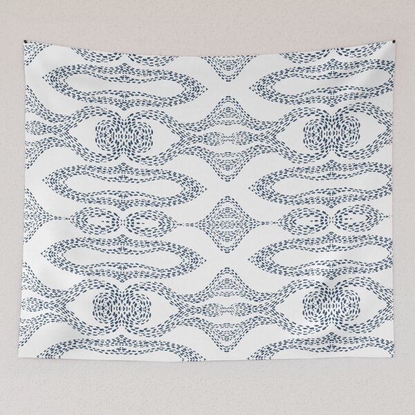 Item preview, Navy Impressionist pattern designed and sold by PLPGH.