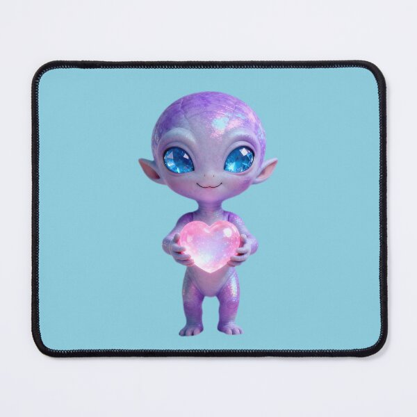 Item preview, Adorable Alien Holding Heart designed and sold by Roanemermaid.