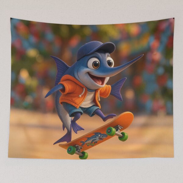 Item preview, Skater Swordfish designed and sold by Sillytoe.