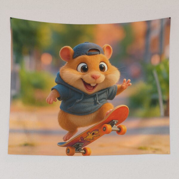 Item preview, Skater Syrian Hamster designed and sold by Sillytoe.