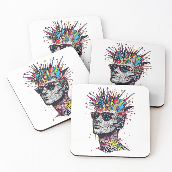 Item preview, Abstract Graffiti Mind Explosion – Street Art Portrait Design designed and sold by ZYNORAworld.