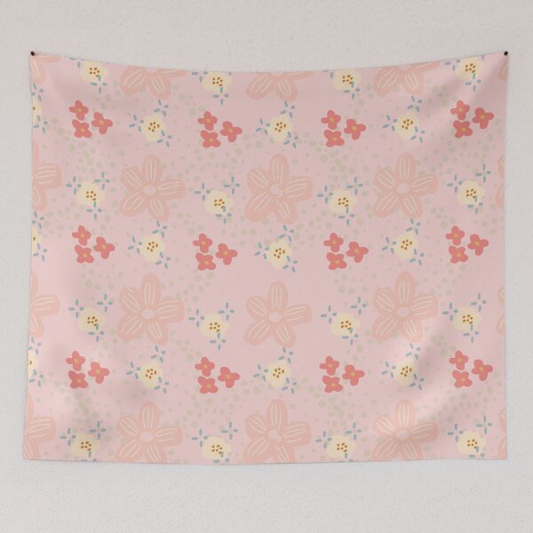 Item preview, Speckles - floral pattern in delicate pink tones designed and sold by EMJAYHeiss.