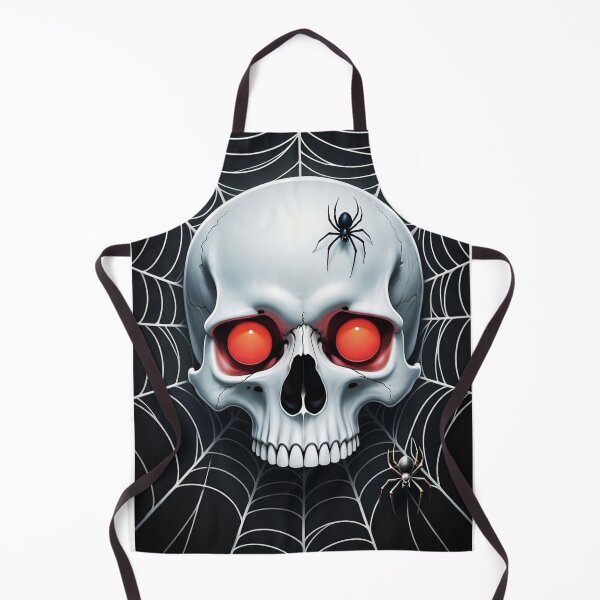 Item preview, Horror Skull with Glowing Red Eyes & Spiders T-Shirt designed and sold by YAM716.