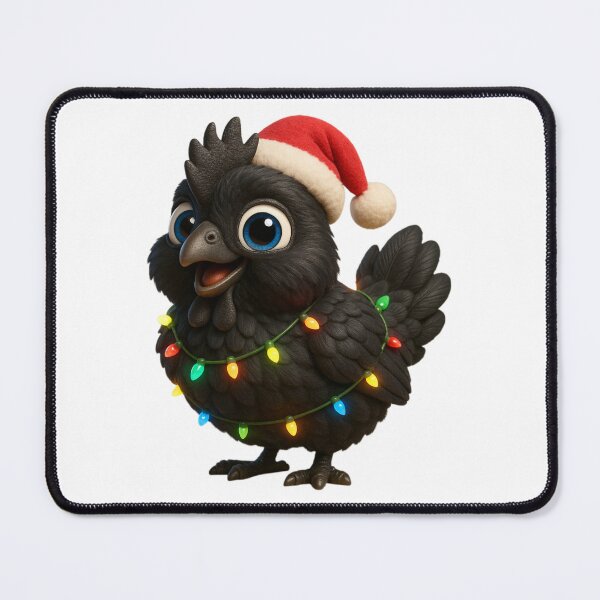 Item preview, Christmas Ayam Cemani Chicken 1 designed and sold by Sillytoe.