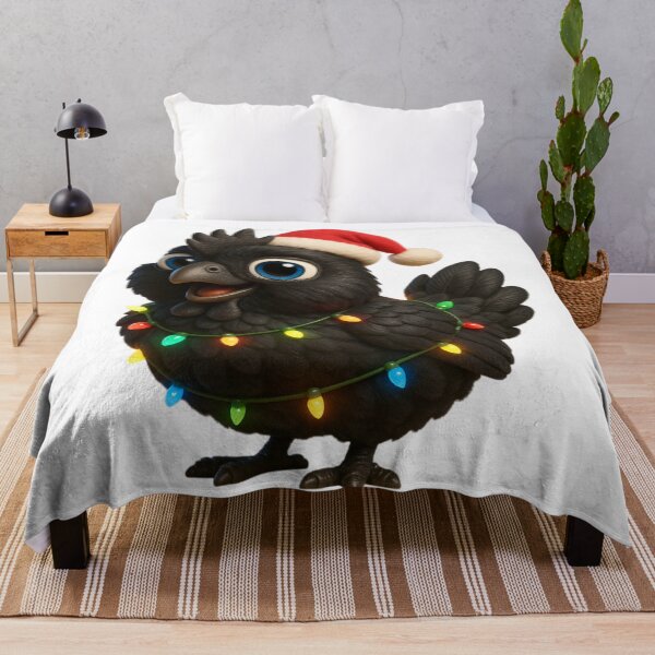 Item preview, Christmas Ayam Cemani Chicken 1 designed and sold by Sillytoe.