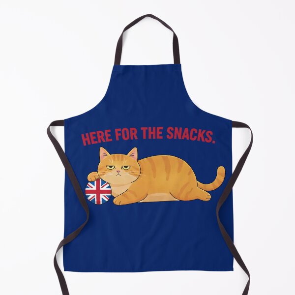 Item preview, Copia de Here for the Snacks — Lazy Orange Tabby World Cup Cat AZUL designed and sold by catastrocat.
