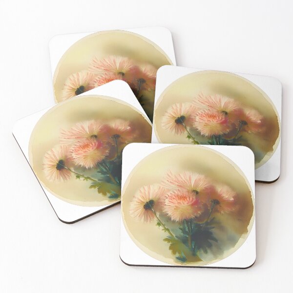 Item preview, Pink chrysanthemums designed and sold by PrintLabStudio.