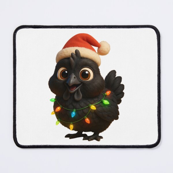 Item preview, Christmas Ayam Cemani Chicken 2 designed and sold by Sillytoe.