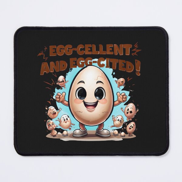 Item preview, Egg-Cellent and Egg-Cited Funny Egg Pun T-Shirt | Cute Positive Humor Tee for All Seasons & Gifts designed and sold by GiftLore Studio.