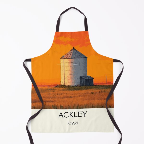Item preview, Ackley Iowa Grain Silo | Farm Sunset Poster designed and sold by TuncGK.