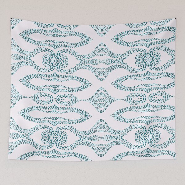 Item preview, Teal impressionist pattern designed and sold by PLPGH.
