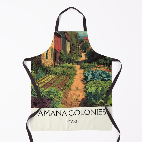 Item preview, Amana Colonies Iowa | Historic Village Garden Poster designed and sold by TuncGK.
