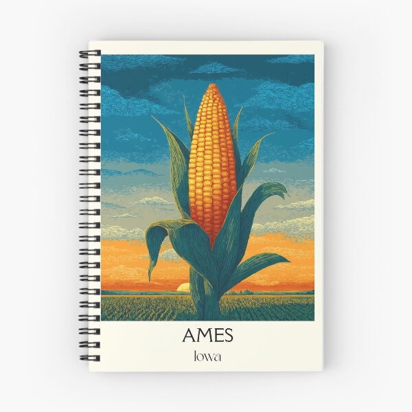 Item preview, Ames Iowa Giant Corn | Agricultural Art Poster designed and sold by TuncGK.