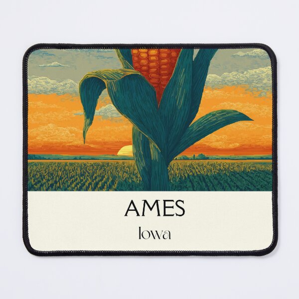Item preview, Ames Iowa Giant Corn | Agricultural Art Poster designed and sold by TuncGK.