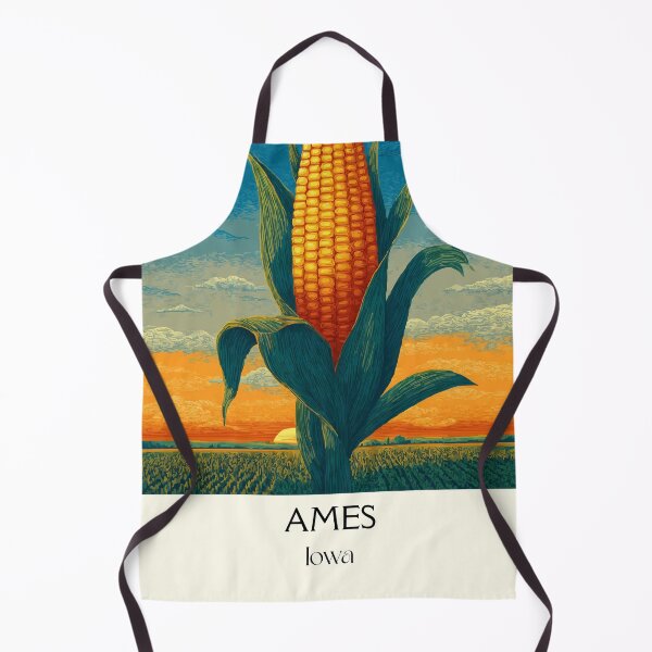 Item preview, Ames Iowa Giant Corn | Agricultural Art Poster designed and sold by TuncGK.